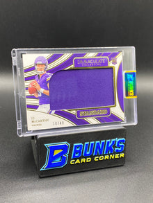 2024 JJ McCarthy 10/49 Rc Immaculate Standard Patch