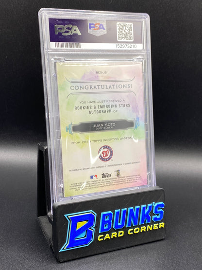 2019 Juan Soto Inception Magenta Auto 49/99 PSA 10