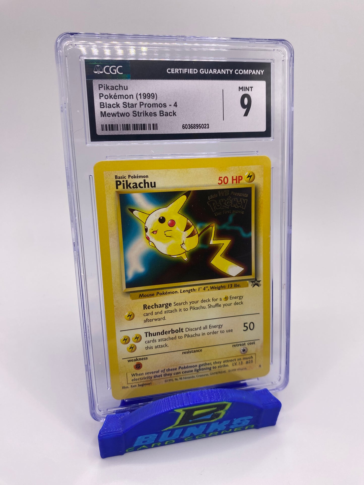 CGC 9 Pikachu Mewtwo Strikes Back Promo 1999