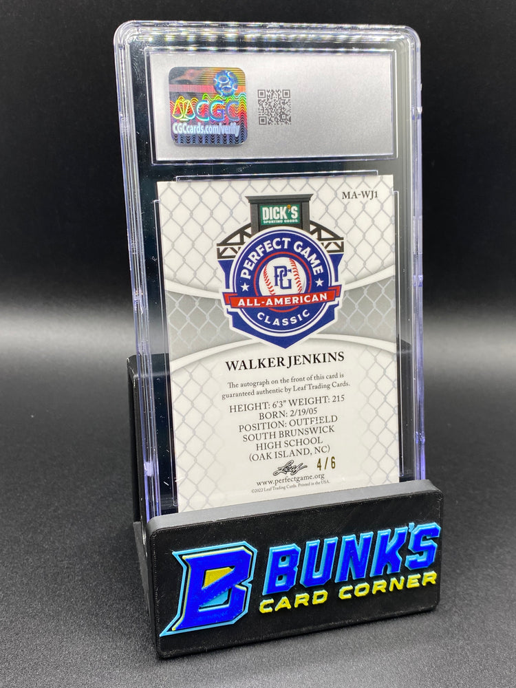 2022 Walker Jenkins Pink Wave Auto 4/6 CGC 9.5/10