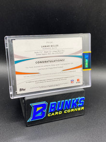 Lamar Miller Topps Prime Patches 57/250 Auto