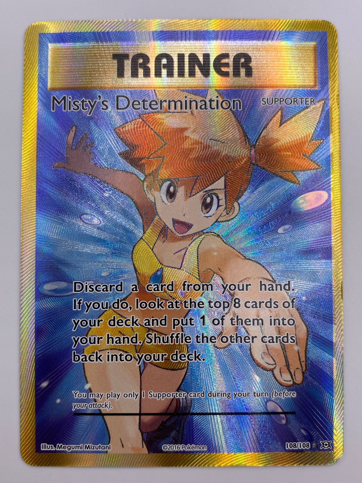 Trainer Misty's Determination Full Art Evolutions LP