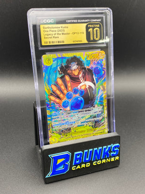 Bartholomew Kuma Secret Rare OP12 CGC PRISTINE 10