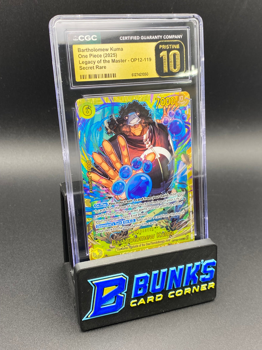 Bartholomew Kuma Secret Rare OP12 CGC PRISTINE 10