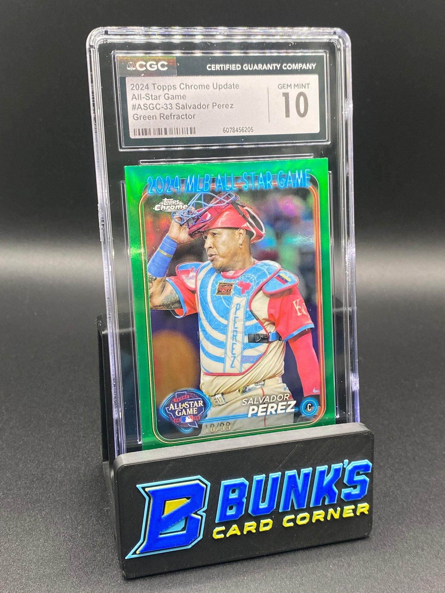 2024 Salvador Perez All-Star Game Green Ref. 10/99 CGC 10