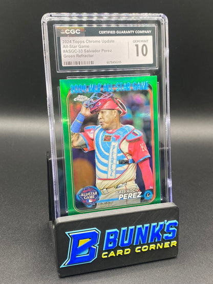 2024 Salvador Perez All-Star Game Green Ref. 10/99 CGC 10