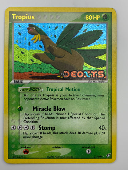 Tropius Reverse Holo Deoxys Stamped LP-MP