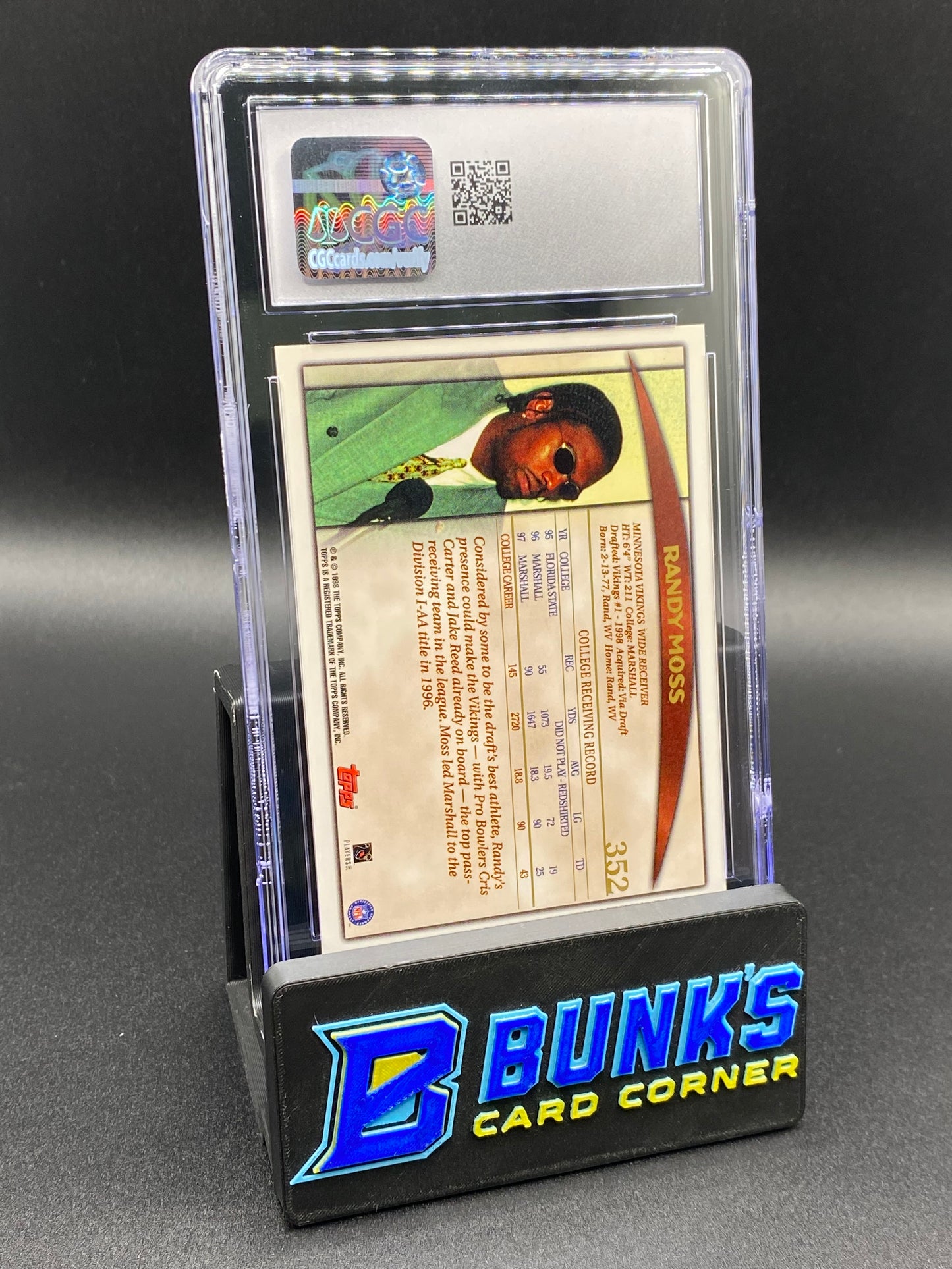 1998 Randy Moss CGC 10