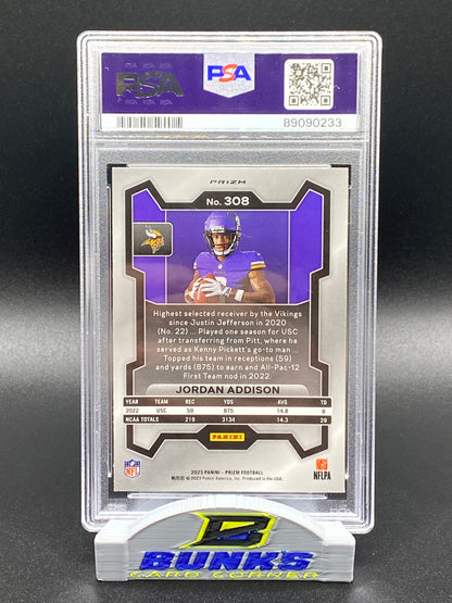 2023 Jordan Addison Rookie Card No Huddle (Box A1)