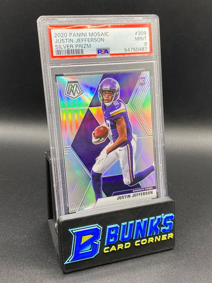 2020 Justin Jefferson Silver Prizm PSA 9