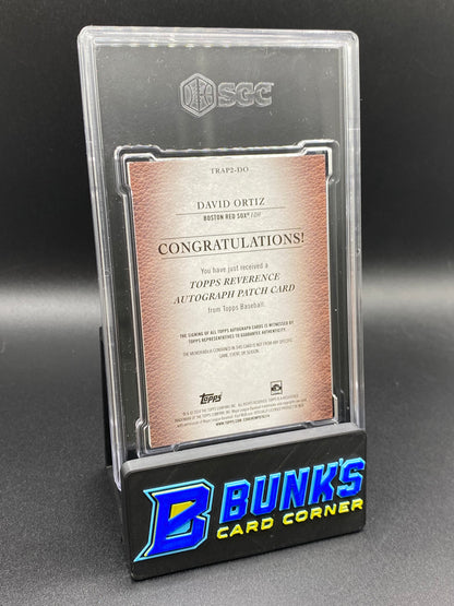 2024 David Ortiz Topps Update Game Used Autographed Patch