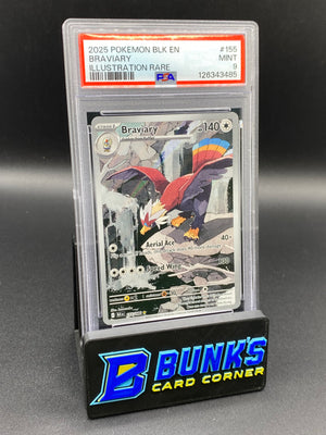 Braviary Illustration Rare Black Bolt PSA 9