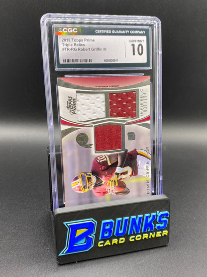 2012 Robert Griffin III Topps Prime Patches 31/194 CGC 10
