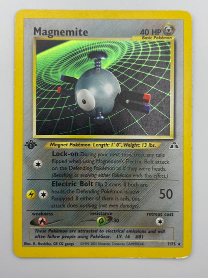 Magnemite Holo 1st Edition Neo Discovery MP