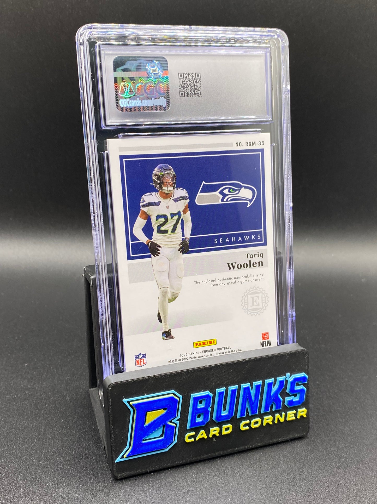 2022 Tariq Woolen Pearl Rc Quad Patch 13/15 CGC 9