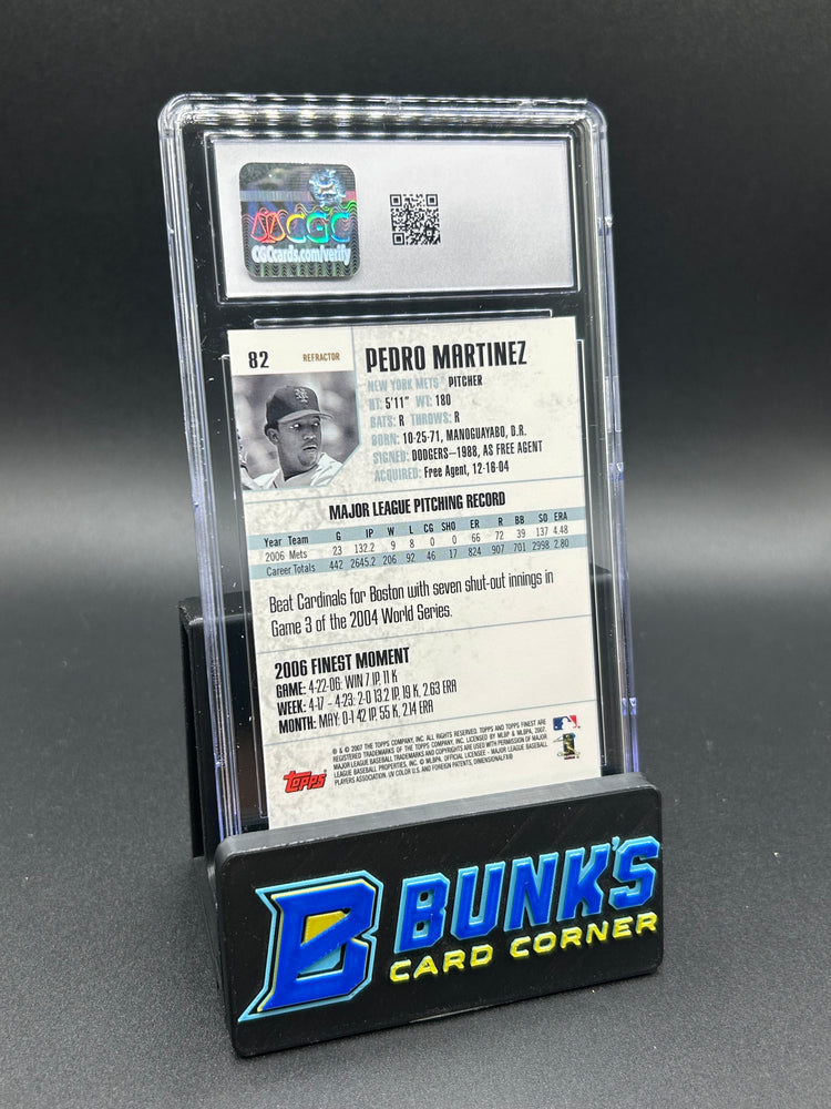 2007 Pedro Martinez Topps Finest Refractor CGC 10