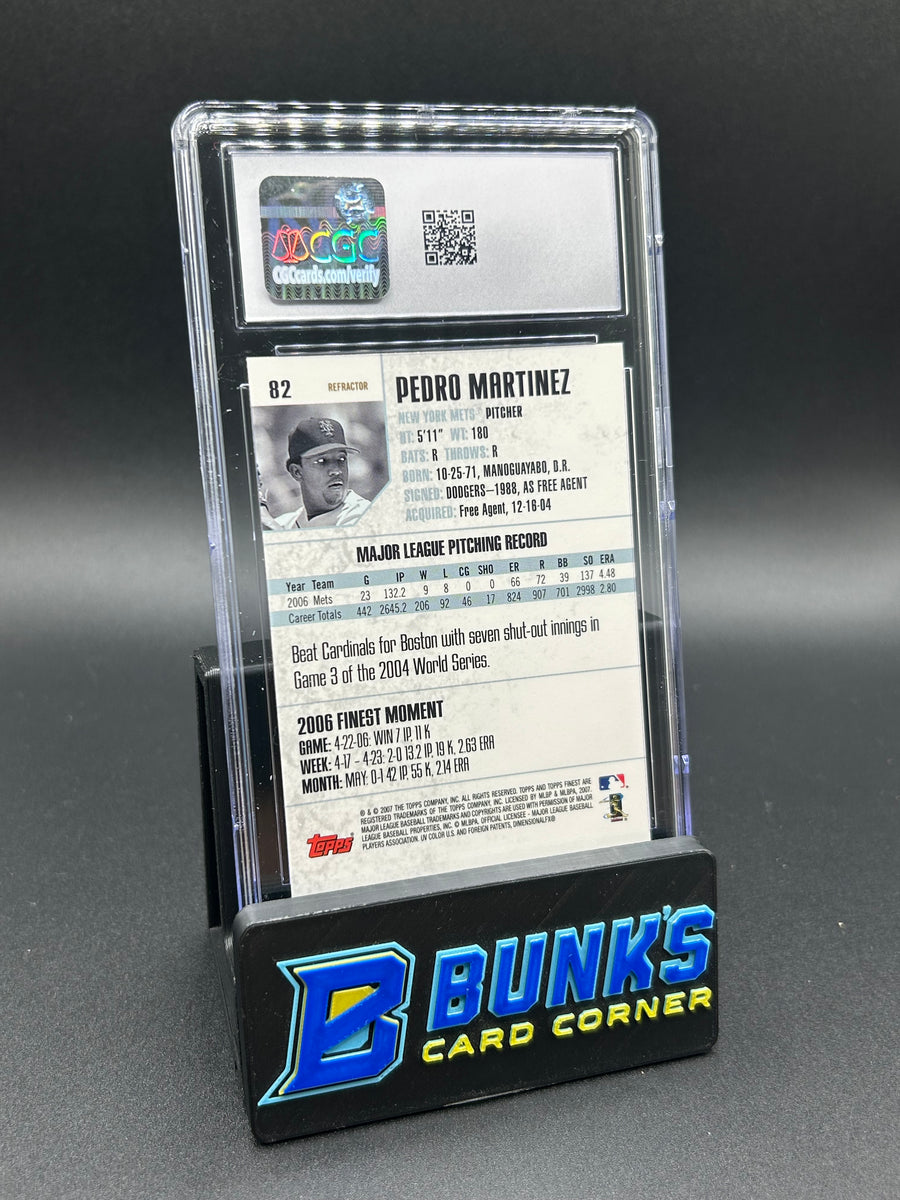 2007 Pedro Martinez Topps Finest Refractor CGC 10