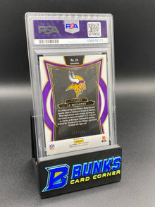 2024 JJ McCarthy Neon Green Shock PSA 9 Rc 317/599