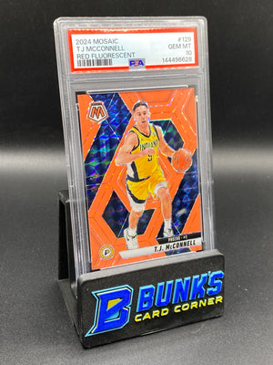 2024 TJ Mcconnell Red Fluorescent PSA 10 8/75