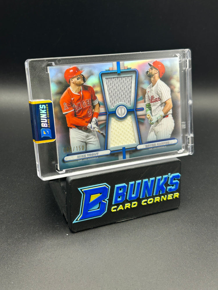 2026 Mike Trout & Bryce Harper Topps Dual Patch 86/150
