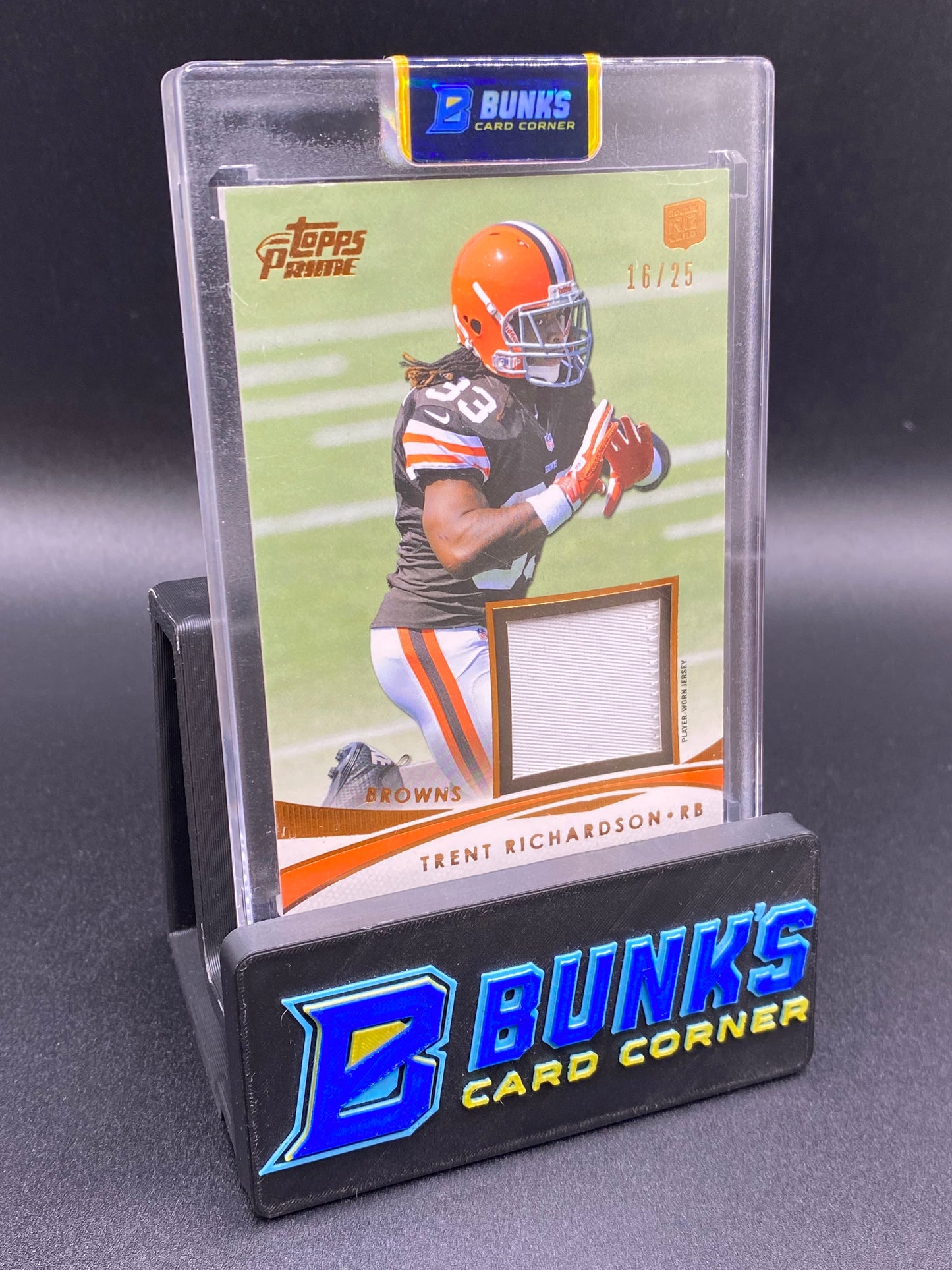 2012 Topps Prime Trent Richardson 16/25 Patch  Rc