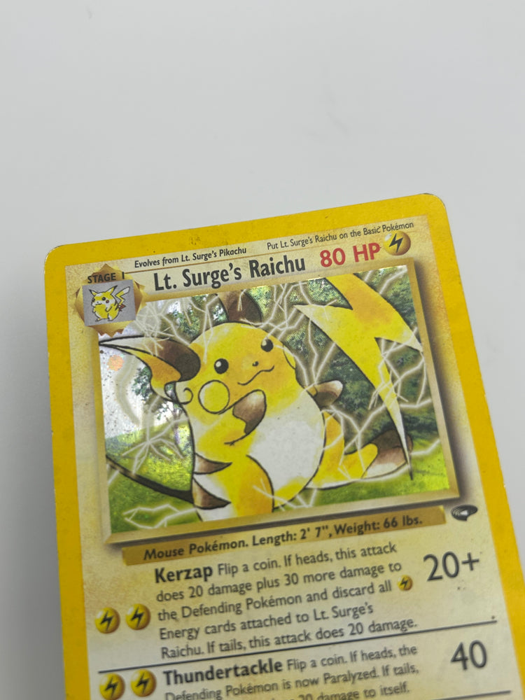 Ly. Surge's Raichu Holo Gym Challenge HP