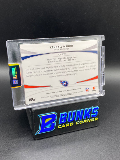 Kendall Wright Topps Prime Patches 19/25