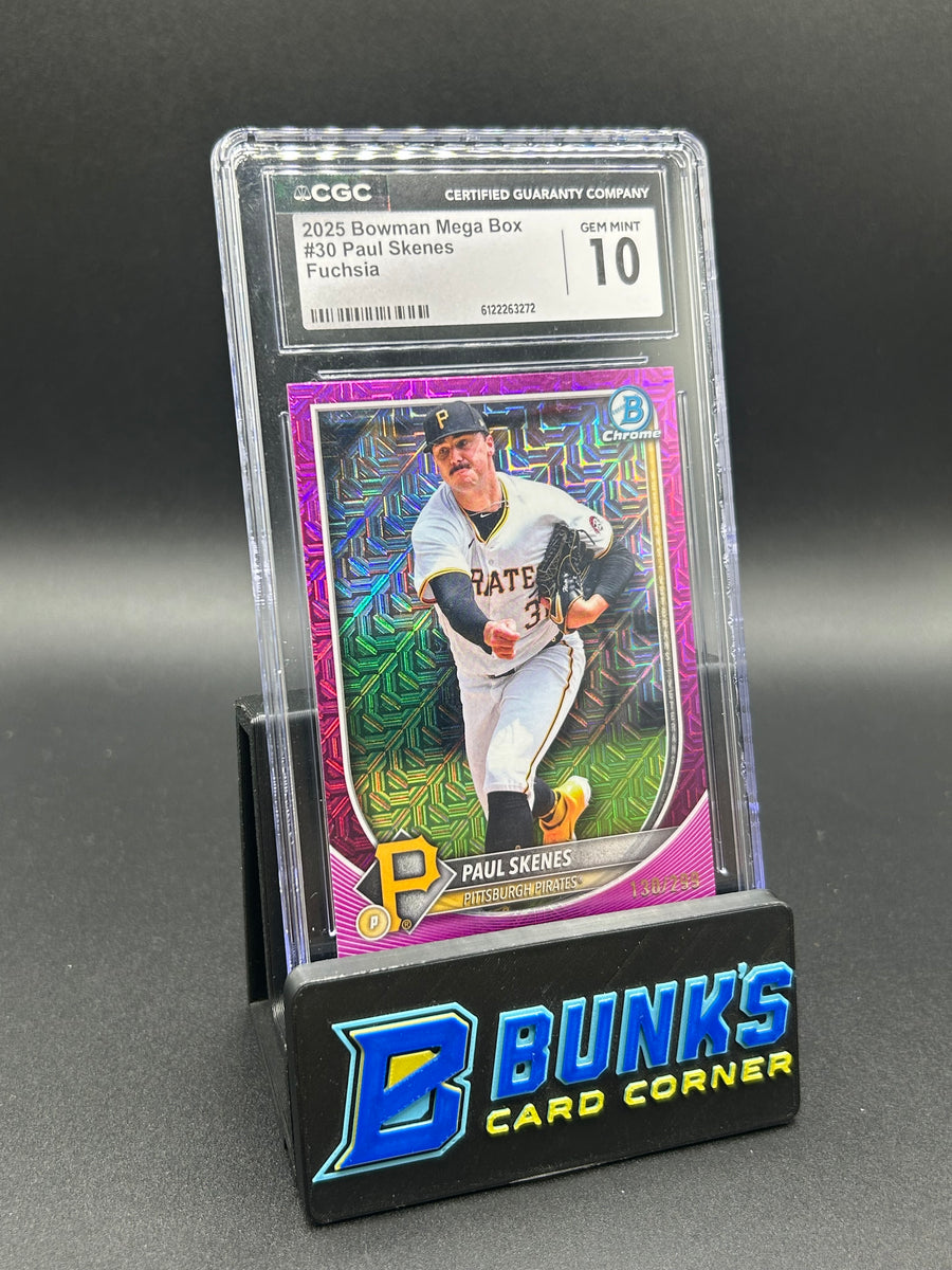 2025 Paul Skenes Bowman Mega Box Fuchsia 130/299 CGC 10