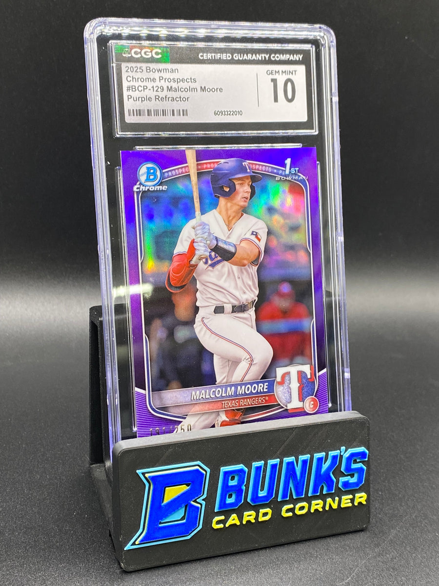 2025 Malcolm Moore Purple Ref 191/250 CGC 10