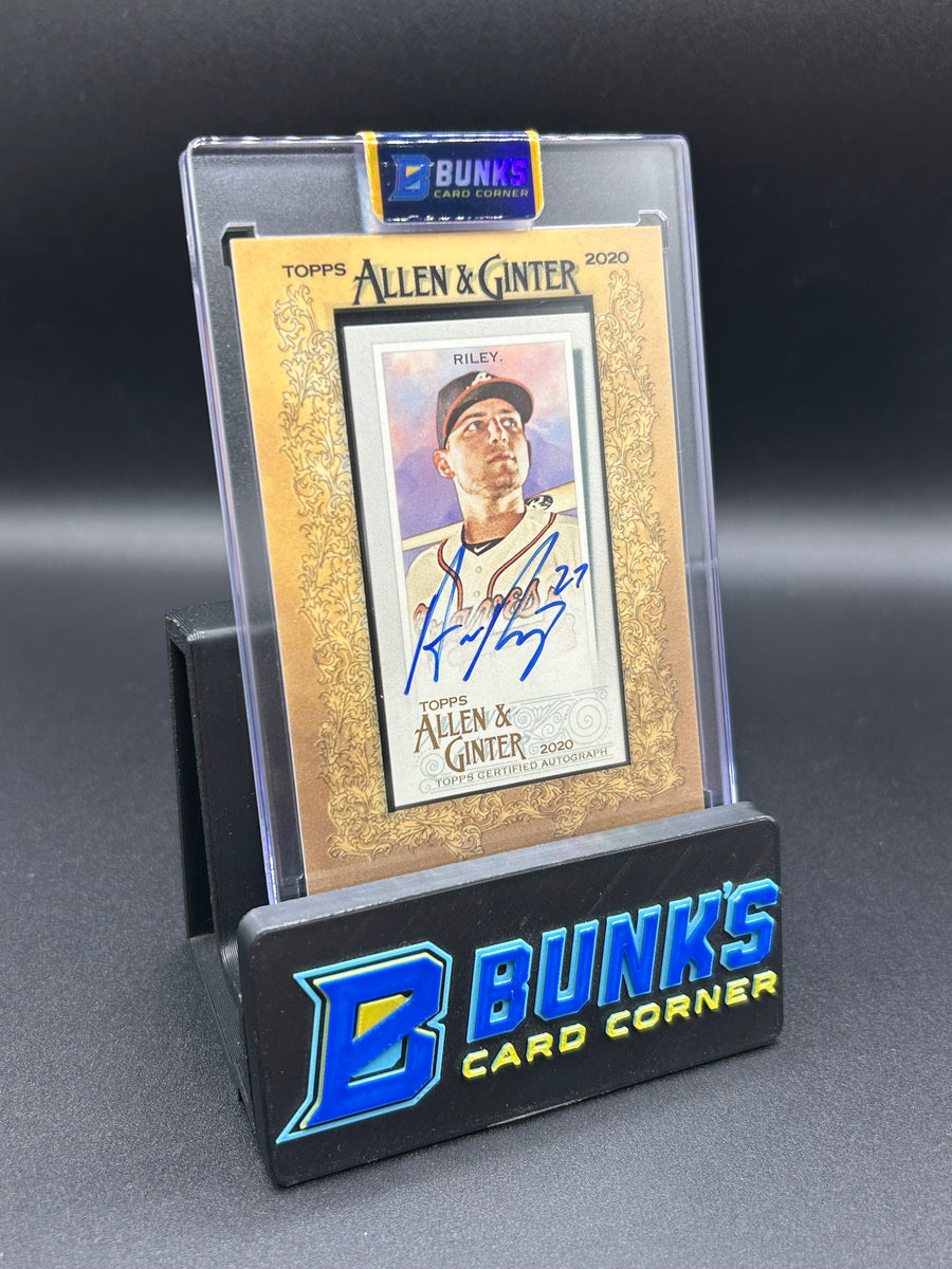 2020 Austin Riley Topps Allen & Ginter On-Card Auto-Blue