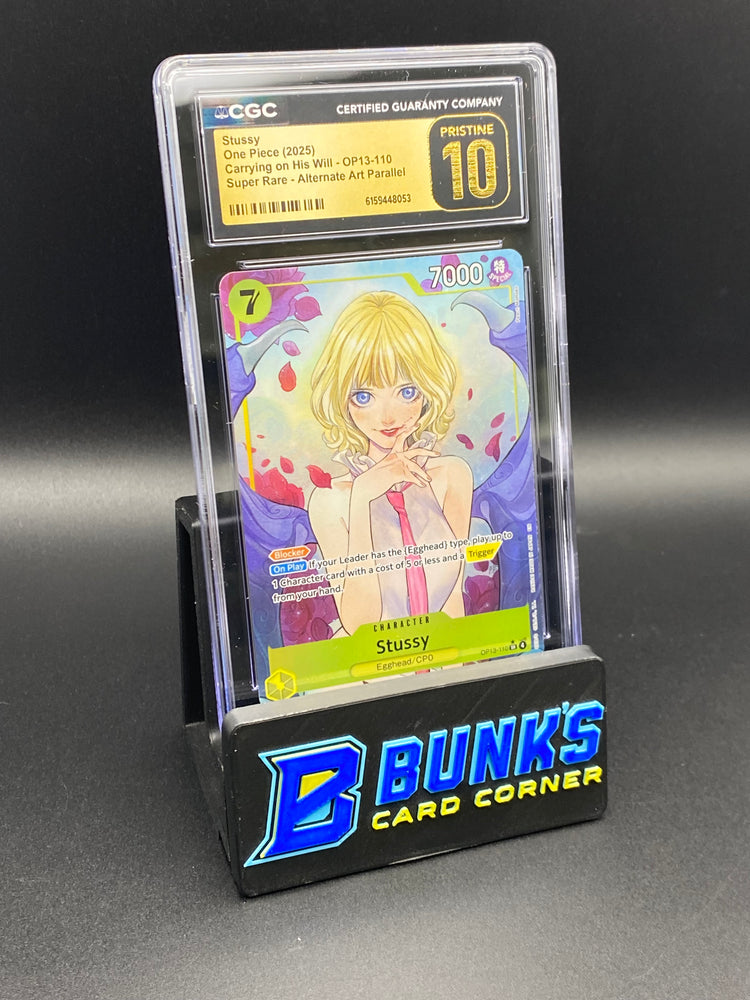 Stussy Super Rare Alt Art Parallel OP13-110 CGC PRISTINE 10