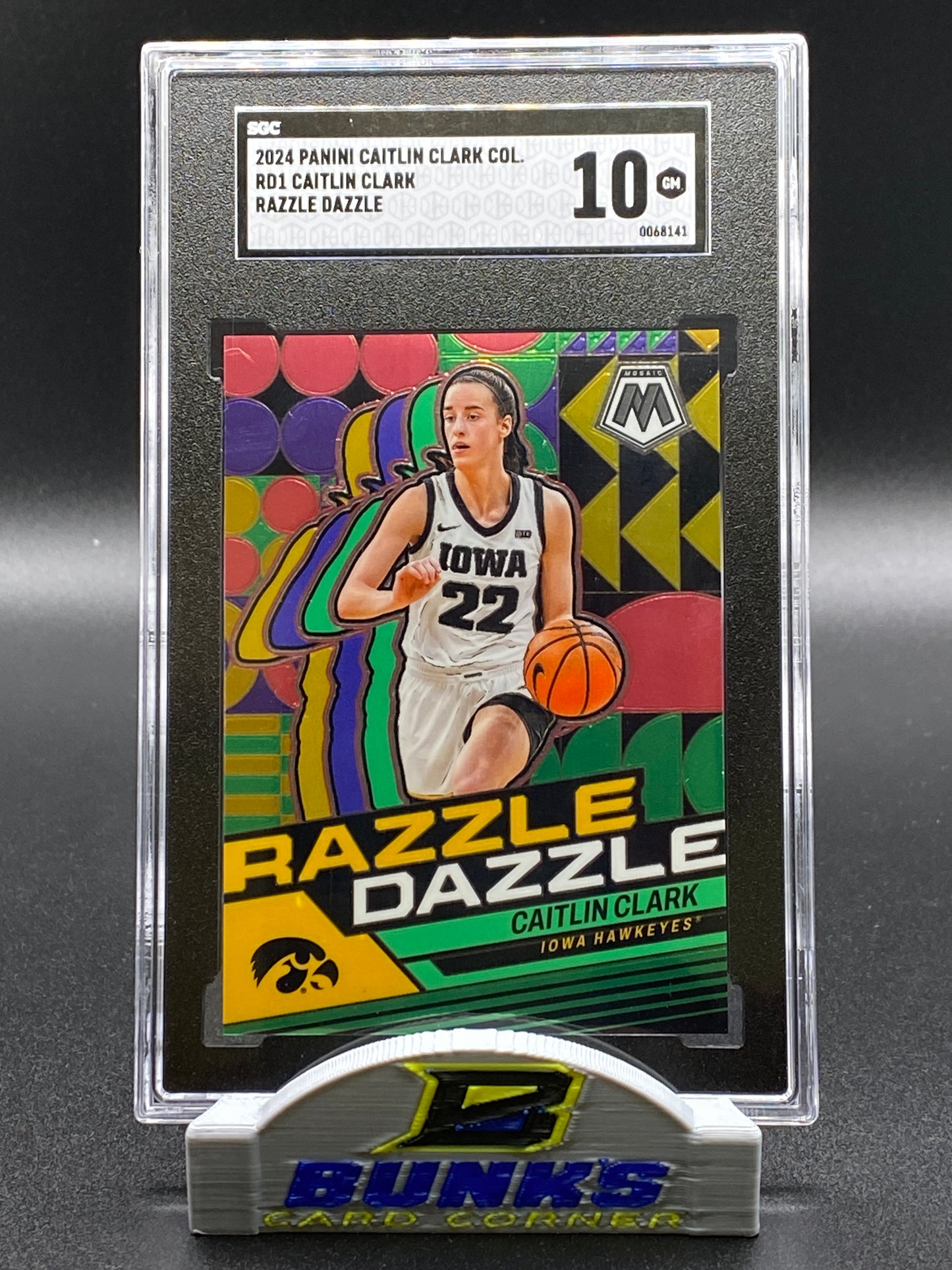 2024 Caitlin Clark Razzle Dazzle SGC 10 (Box 13)
