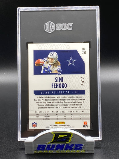 2021 Simi Fehoko Rookie Card Gold 1/1 (Box B12)