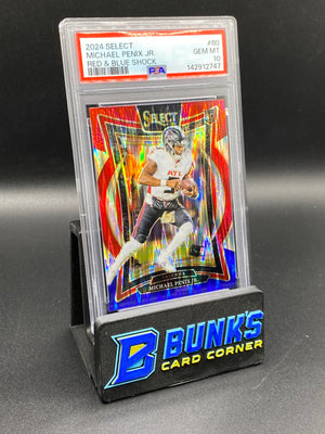 2024 Michael Penix Jr. Red & Blue Shock Rc PSA 10