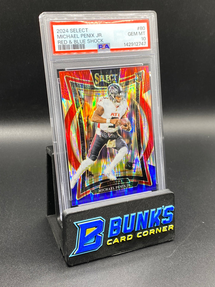 2024 Michael Penix Jr. Red & Blue Shock Rc PSA 10