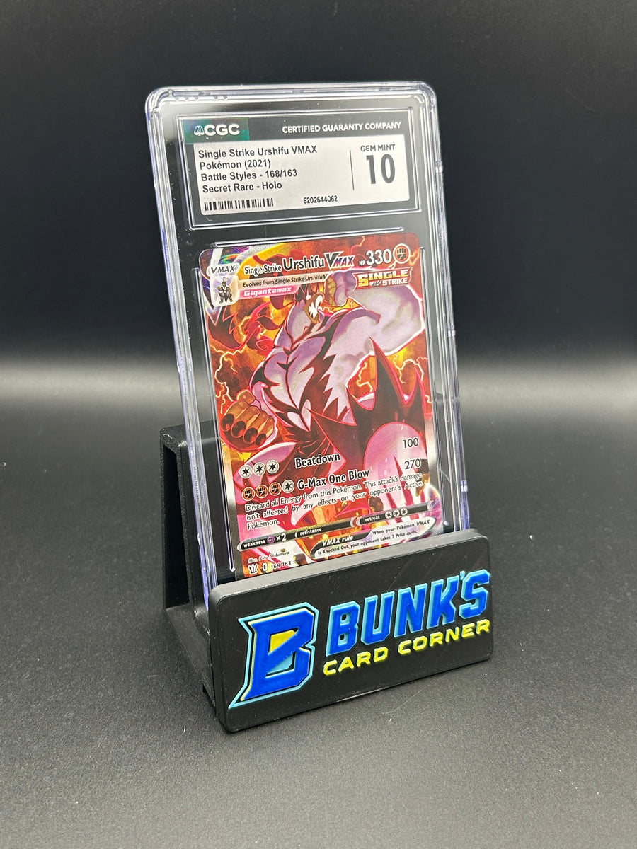 Stingle Strike Urshifu Vmax Secret Rare Battle Styles CGC 10