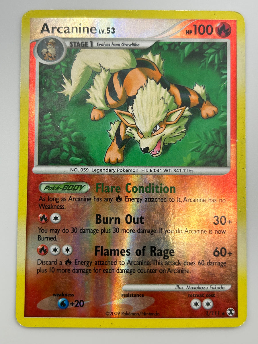 Arcanine Reverse Holo Rising Rivals MP