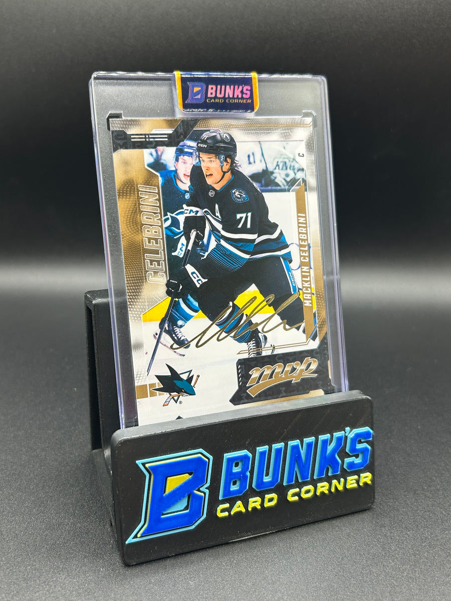 2026 Macklin Celebrini Upper Deck Gold Script MVP