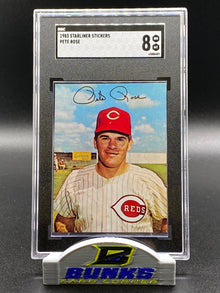 1983 Pete Rose Sticker SGC 8 (Box 14)