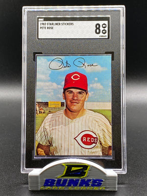 1983 Pete Rose Sticker SGC 8