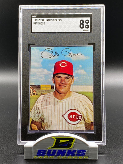 1983 Pete Rose Sticker SGC 8 (Box 14)