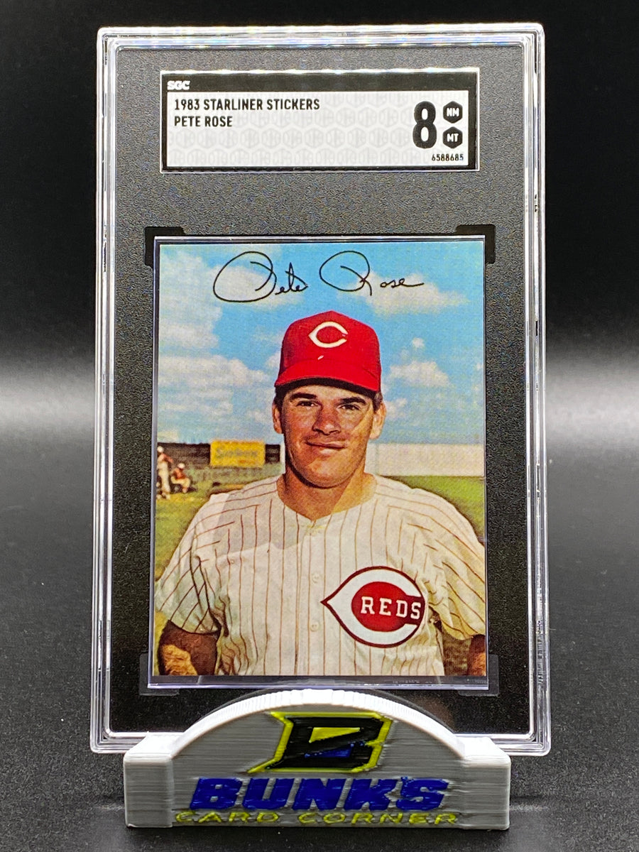 1983 Pete Rose Sticker SGC 8