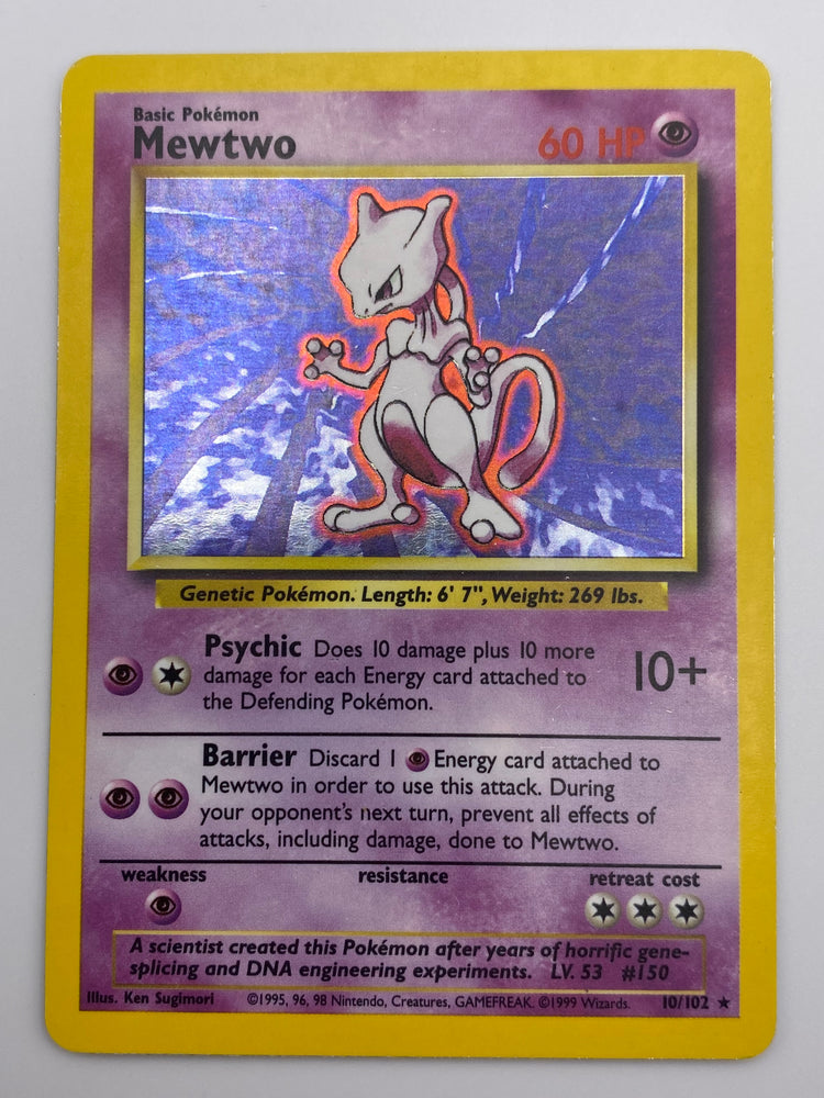 Mewtwo Holo Base Set MP