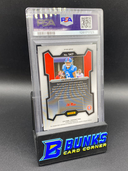 2024 Jaxson Dart Silver Prizm PSA 9