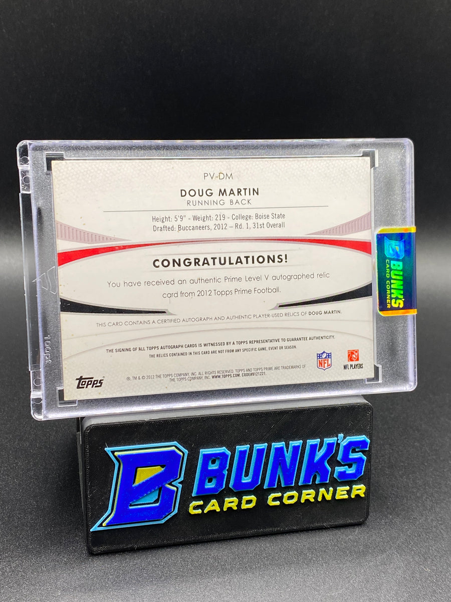 2012 Doug Martin Topps Prime Patches Auto Rc 167/780