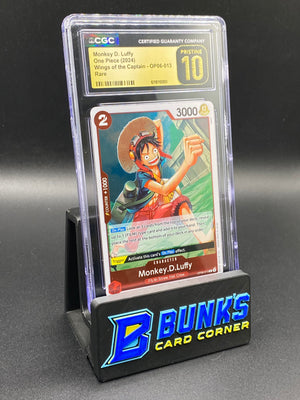 Monkey D. Luffy Rare OP06 CGC PRISTINE 10
