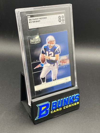 2001 Tom Brady Playoff Preferred Second Year SGC 8