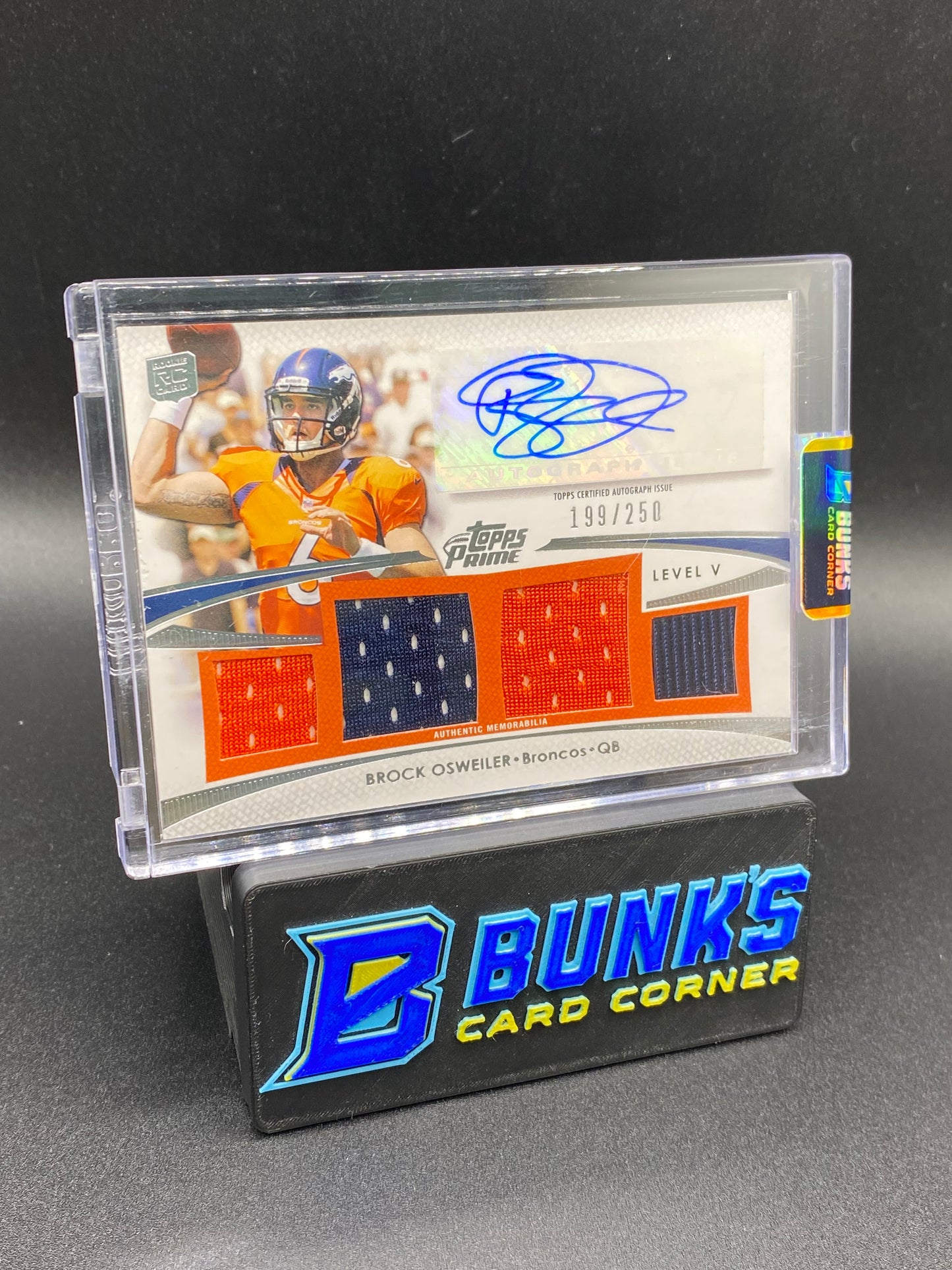 Brock Osweiler Topps Prime Patches 199/250 Auto