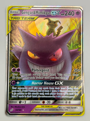 Gengar & Mimikyu Gx Tag Team Team Up NM