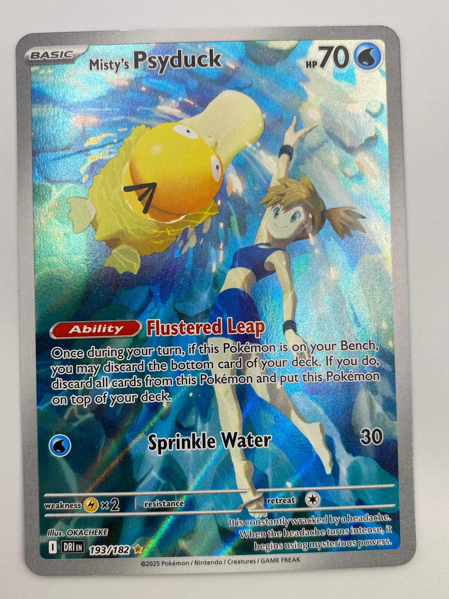 Misty's Psyduck Illustration Rare Destined Rivals NM